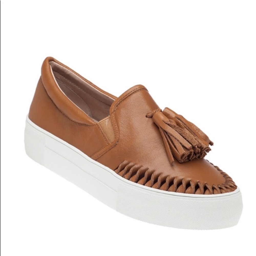 NEW J Slide Tan Leather “Aztec” Slip-On Sneaker 7